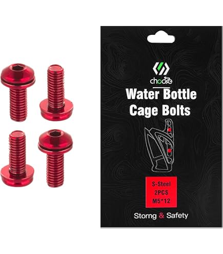 6 Pezzi Bulloni Viti Bici Acciaio Inox KITM5*18mm per Manubrio Bici MTB