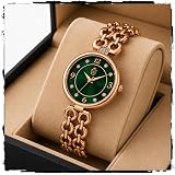 MOOVER Women's Analog Wrist Watch | Elegant Round Dial with Metal Bracelet | Stylish Fashion Watch for Women & Girls | Casual, Party & Office Wear: 
