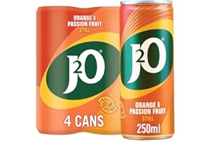 J2o Orange & Passion Fruit 4 X 250ml Cans
