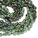 Produktbild Not Enhanced 2 Strand Green Emerald Smooth Oval Loose Gemstone Beads Strand 14" 5mm 6mm