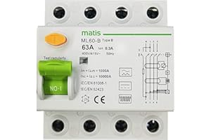 SOLAR+MORE FI-Schutzschalter 63A - 300mA / 4-Pol/Typ B