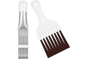 UOPMQGB 2 Stücke Klimaanlage Kondensator Flosse Kamm, Flosse Reinigung Bürste Klimaanlage Fin Reiniger Kühlschrank Spule Reinigung Schneebesen Bürste Metall Fin Verdampfer Kühler Reparatur Werkzeug