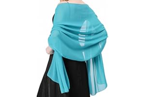lifwimner Scialle Donna In Raso Chiffon Silky Sciarpa Tinta Unita Wrap Stola Per Sposa Damigella Cerimonia Matrimonio Serata