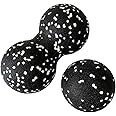 TOMVAES 2Pcs Epp Peanut Balls Set, Self Massage Ball, Peanut Massage Balls, Muscle Roller for Spine, Fascia, Neck, Trigger Point Massager rollators, Peanut Ball 16cm & Massage Ball 8cm White (White)