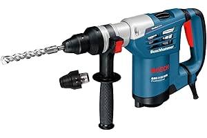 Bosch Professional Rotary Hammer with SDS plus GBH 4-32 DFR (240V, 900W, incl. Quick change chuck 13 mm, Depth stop 310 mm, SDS plus quick-change chuck, Auxiliary handle, Carrying Case)