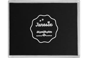 ANCWZOZ Ink Pad, 5x4'' Washable Non-Toxic Ink Stamp Pad for Baby Footprint Handprint, Black