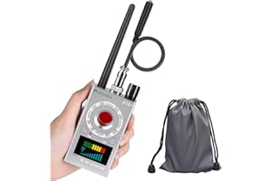 JMDHKK K18+ Hidden Camera Detector, Spy Camera Finder, Bug Detector, Magnetic Field Detector, Listening Device Detector – Privacy Protection Tool for Home, Office, Hotel, and Travel Security(Silver)