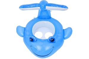 GEMVIE EOZY Anillo De Natación Flotador para Piscina para bebés, Flotador para Bebé con Asiento Forma de Fish, Bebé de Piscina Inflable Anillo de Natación para Niños Niñas Edad 1-4 Años (Azul)