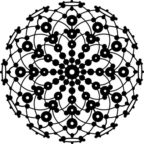 Marabu 028900001 - Silhouette Schablone Lace Rosette, 30 x 30 cm