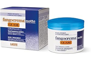 Guam, Fango krem na noc, wyszczuplający, odwadniający zabieg do ciała, aby zmniejszyć zatrzymywanie wody i kształtować sylwetkę, wyprodukowano we Włoszech, opakowanie 500 ml