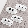 Skyzone Self Adhesive Mini Swivel Casters Wheels,Universal Wheels at The Bottom of The Storage Box, Swivel Caster Wheels 360 Degree Rotation Pulley for Furniture Various Storage Boxes (4 PCS)