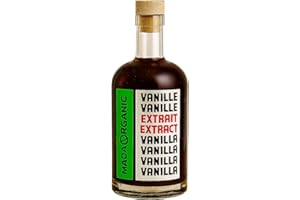 COMPTOIR DES EPICES MADAGASCAR EXTRAIT NATUREL DE VANILLE Bourbon 250ml – Sans Alcool – Pur & Artisanal – Idéal Cuisine & Pâtisserie – ( Entreprise Française )