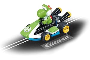 Carrera GO!!! 20064035 Mario Kart Yoshi Slotbil, racerbanor och licensierade slotbilar, upp till 2 spelare, för pojkar och fl