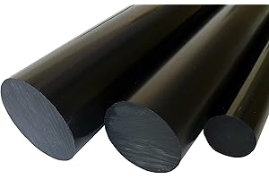 B&T Metall POM schwarz Rundstab Ø 12 mm - Länge ca. 1 mtr. (1000 mm +/- 5 mm) Durchmesser mit Plustoleranz