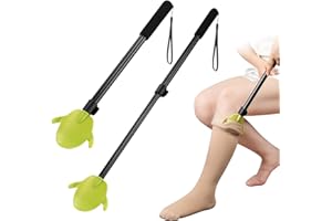 ‎FANWER Ausziehhilfe für Kompressionsstrümpfe & Socken - Multifunktionaler Einziehbarer Schuhlöffel - Socken-Auszieh-Assistent für Senioren und Behinderte ..