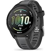 Garmin Forerunner 165, Smartwatch per la corsa, 43mm, GPS, Cardio, VO2max, Report mattutino, HRV Status, Piani gratuiti 5K, 1