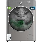 Cecotec Washing Machine Dryer 8-5Kg Bolero Wash&amp;Dry 8590 Inverter Steel Max. 1400RPM, 16 Programs, Inverter Plus Motor, Steam