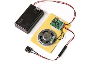 Talking Products, MP3 Sound Chip Module, 4MB Memory, with AAA Battery Box. Create Your Own Personalised Gifts, Models or Cosplay Acessories (Push Button)