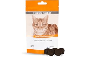 alfavet FeliGum Hairball - 40 g-Contre la Formation de Boules de Poils favorise l'excrétion des Boules de Poils dans Le tractus Gastro-intestinal