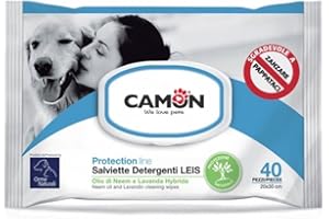 Camon salviette detergenti Cani con Olio di Neem e Lavandula Hybrida