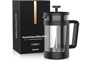RAINBEAN Cafetiere 1 Cup French Coffee Press, Small Cafetiere 1 Cup, Coffee Press for Ground Coffee, Caffettiera With 3 Level Filtration, Perfect For Coffee Lovers