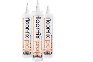 Floor-Fix Pro All in One Micro Precision Injector Kit Bonding Adhesive - For Loose & Hollow Tiles, Wood, LVT & Laminate - Includes a Reusable Syringe Adapter & Patented Customisable Tip (3)