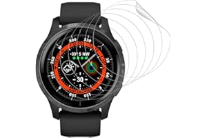 Beukei 6 Pack Screen Protector for Garmin Venu/Venu 2, Soft TPU, Zero-Bubble, Scratch Resistant,Film