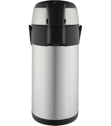 Pioneer Airpot Isolier-Pumpkanne 5 Liter – Edelstahl, Hält Getränke 8 Std. Heiß / 12 Std. Kalt