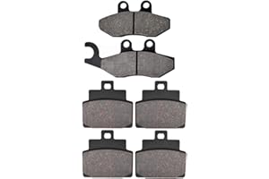 KYN For PIAGGIO MP3 500 LT Sport ABS (13 Inch Front Wheel/14 Inch Rear Wheel) 2014 2015 2016 2017 2018 Pastillas de Freno traseras Delanteras de Motocicleta Disco orgánico