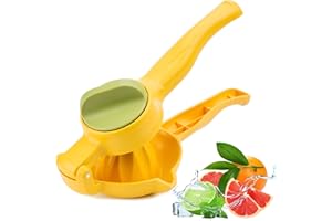 FOHYLOY Lemon Squeezers, Lemon Juicer Lime Squeezer Citrus Juicer Lemon Squeezer Press, Hand Juicer for Lime Grapefruit Orange Lemon Citrus, Dual-Action Citrus Press