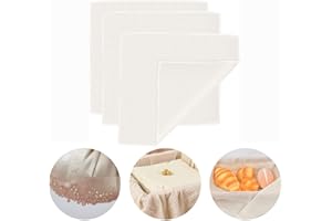 AOMIGT Etamine Alimentaire, Étamine en Coton, 3Pcs Non Blanchi Filtre Tissu, Étamine Tissu, Tissu Filtrant, Tissu Mousseline Filtre, pour Filtrer Vin Kombucha Thé Tofu Fromage Cuisine,50 x 50cm