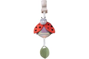 Taf Toys Music & Light Ladybug Take Along Toy. Portable Baby Musical Hanging Toy. Newborn Sound Soother. Compact Travel Mobile. Easily Attaches to Pram. Suitable for Baby Boys & Girls from 0 Months