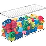 mDesign Spielzeugaufbewahrung – Aufbewahrungsbox mit Deckel zum