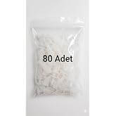 Ge&ccedil;meli Perde Ruleti, Beyaz, Plastik, Perde Askısı +A Kalite (80 Adet)