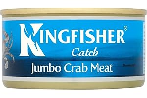 Kingfisher Jumbo Krabbenfleisch in Salzlake (170g) - Packung mit 2