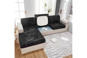 Elover Coprisedile per divano - coprisedile elastico alto, coprisedile per divano da soggiorno, fodera per mobili, fondo elastico morbido antiscivolo