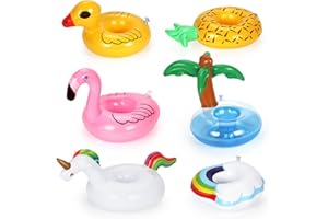 SPRINLOT Porte Gobelet Piscine,Porte Verre Piscine,Porte-Boissons Piscine Gonflable,Bar Flottant pour Piscine,Porte Gonflable pour Baignade Fêtes de Plage Eté