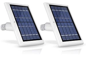 Wasserstein Solarpanel mit 13,1 ft/4 m Kabel mit 2W 5V Aufladung kompatibel NUR mit Blink Outdoor, Blink Outdoor (3rd Gen) & Blink XT2/Blink XT (weiß, 2er Pack)
