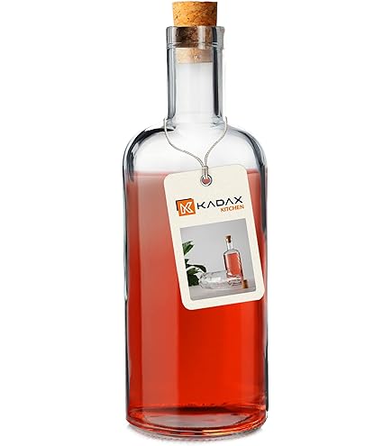 KADAX Lot De 10 Bouteilles De Liqueur Vides En Verre, Pour