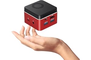 SHAREVDI Mini PC con licenza Intel J4125 8GB DDR4 256GB SSD, Mini Computer Desktop Supporto 4K Display/Dual-Band WiFi5.0/BT5.0/USB3.0/HD/Type-C/TF Slot (256GB SSD) (256G)