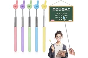 LAKJUOZ 5 Pièces Pointeurs Télescopiques Pour Enseignant Mini Stylo D'Enseignement Facile À Utiliser Pour Les Présentations Et Les Tableaux Blancs Pointeur De Doigt Rétractable Et Pratique À Ranger