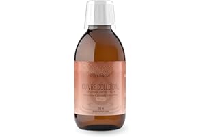 DIOXNATUR® Cuivre colloïdal 250ml Solution Liquide 20 ppm Pureté 99,99% Étiquette FR