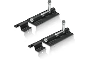 XFORT® 2 Pack Heavy Duty Tower Bolt Black 100mm (4"), Door Lock Bolt, Strong Black Coated Door Barrel Bolt, Durable Slide Bolt for Increasing Security on Garden Gates & Shed Doors.