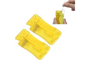 XINXINYU Automatic Needle Threader - Auto Needle Threaders Needle Threader Tool for Hand Sewing, Easy Threader, Needle Threaders Hand Sewing for Mending Clothes Embroidery Floss (2PCS)