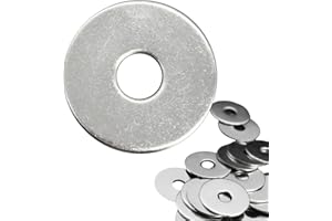 Flewdart rondelle acciaio M8 25pz, rondella piatta in acciaio inox 304 M8 x 30mm per dadi e bulloni