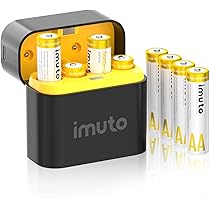 Coolifepro Batterie Ricaricabili AA, Pacco da 4-3500mWh, 1.5V Tensione Costante, 1600 Cicli di Ricarica - Alta Capacità e Bassa Autoscarica