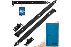 KOTARBAU® Set di 2 cerniere per cancelli in acciaio inox rivestite a spruzzo, 600 mm