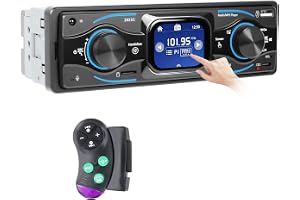 Inefala 1 Din Bluetooth Bilstereo, 1 DIN Bluetooth Bilradio med 2,17 tums skärm FM-radio Bil MP3-spelare Stöder USB/SD/Aux/SW