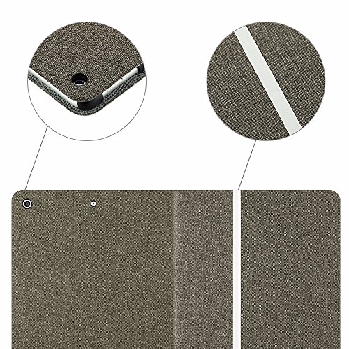 iPad 9.7 2017 Hülle, EasyAcc Starke Magnethaftung Case mit Auto aufwachen/ Schlaf Funktion Smart Case und Mehrere Einstellbarem Blickwinkel Funktion Cover für Apple iPad 2017 – Hochwertiges PU Leder Hülle Braun - 8