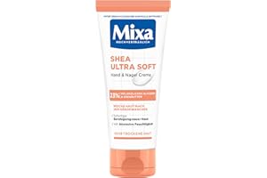 ‎MIXA Mixa Shea Ultra Soft Hand & Nagelcreme - pflegender Handbalsam für trockene, rissige und raue Hände, Schutz & intensive Pflege mit Glycerin und Sheabutter, 100 ml